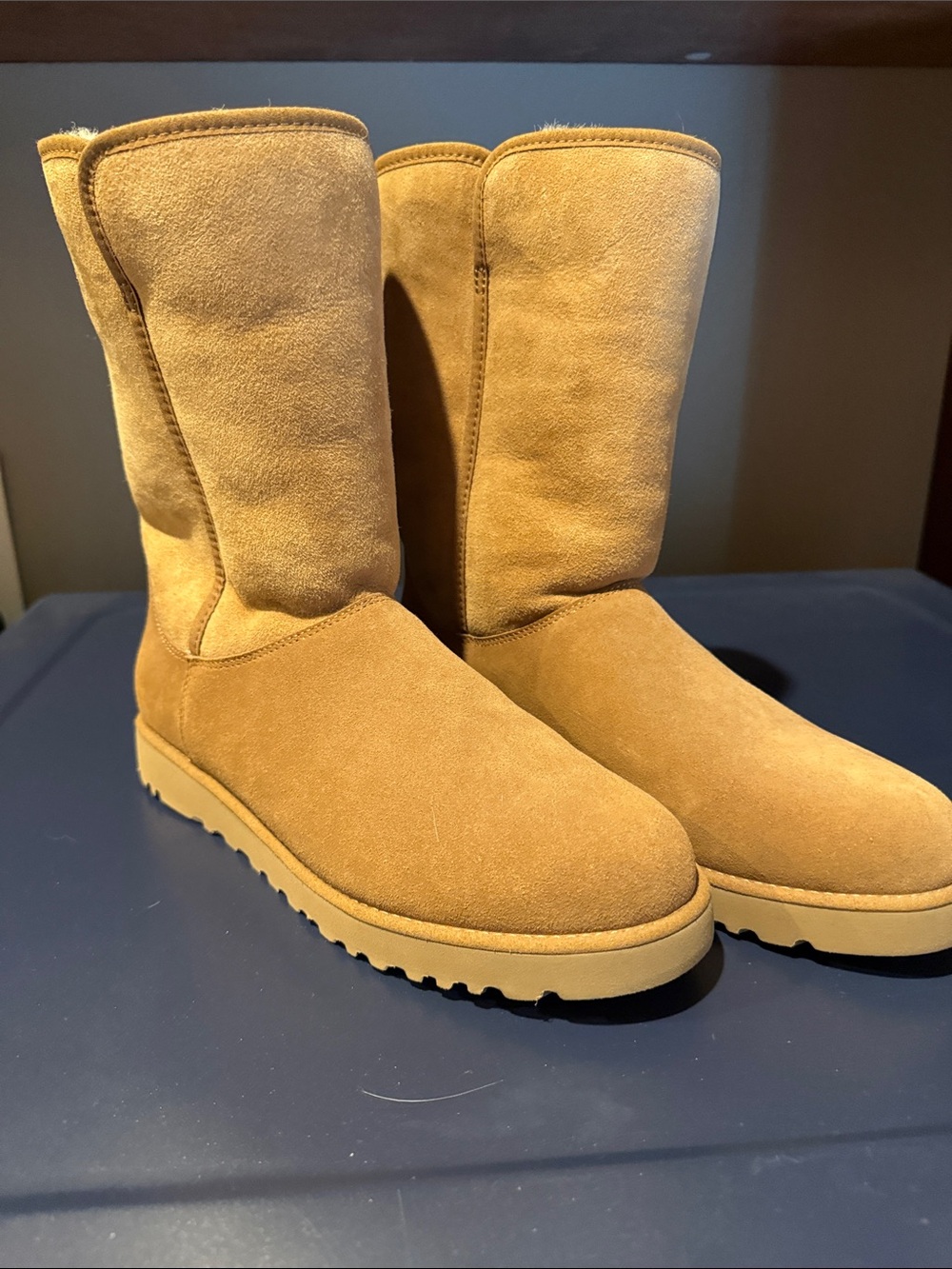 UGG Suede Mid-Calf Boots - Chestnut Tan